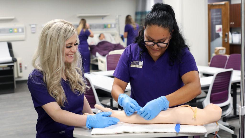 Nursing students in class